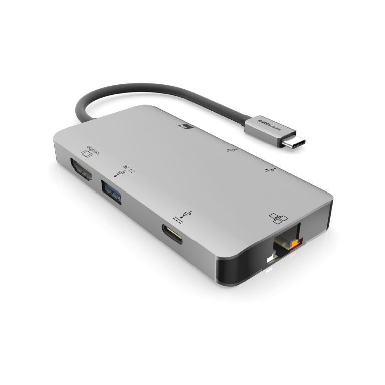 ADAPTADOR USB-C MULTIMEDIA HUB ADAPTER 8 PUERTOS