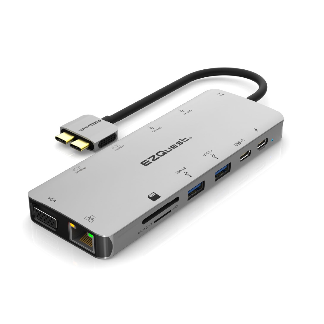 Adaptador de concentrador multimedia USB-C definitivo de 13 puertos con Power Delivery 3.0. 2