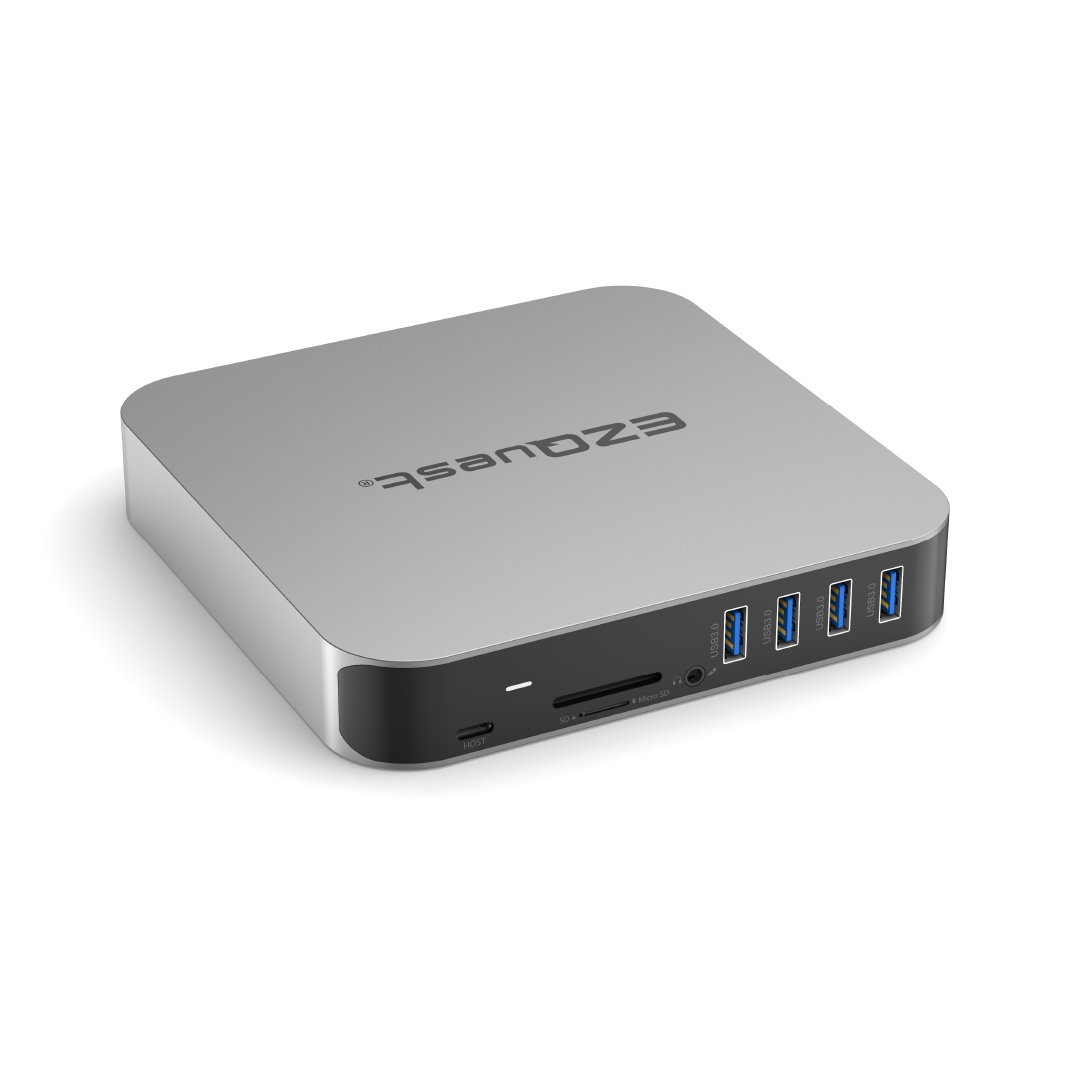 Adaptador de concentrador multimedia Ultimate Plus Dual HDMI USB-C de 12 puertos con Power Delivery 3.0 2