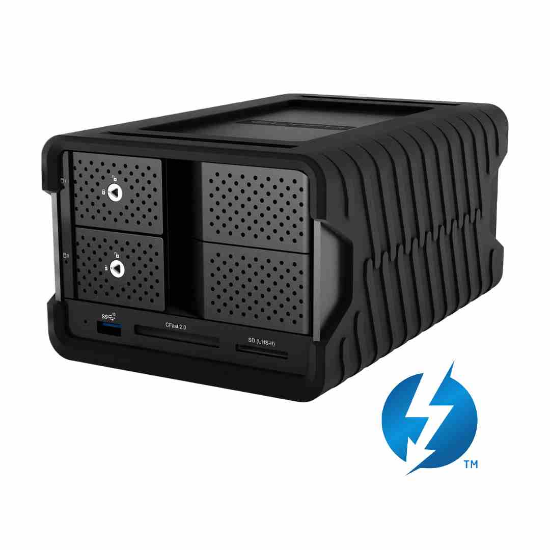 Blackbox PRO RAID Thunderbolt 3 Desktop Drive with Card Readers _ Hub 1