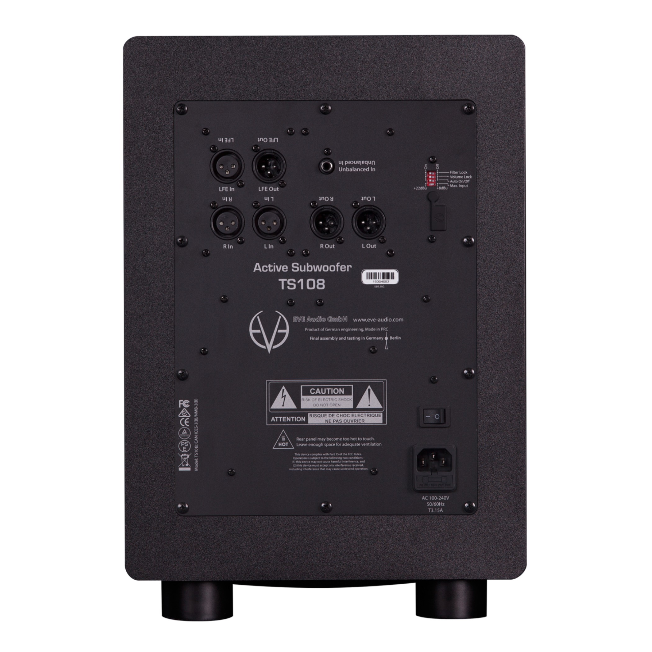 EVE Audio TS108 | Subwoofer Activo de Estudio 8" - Image 2