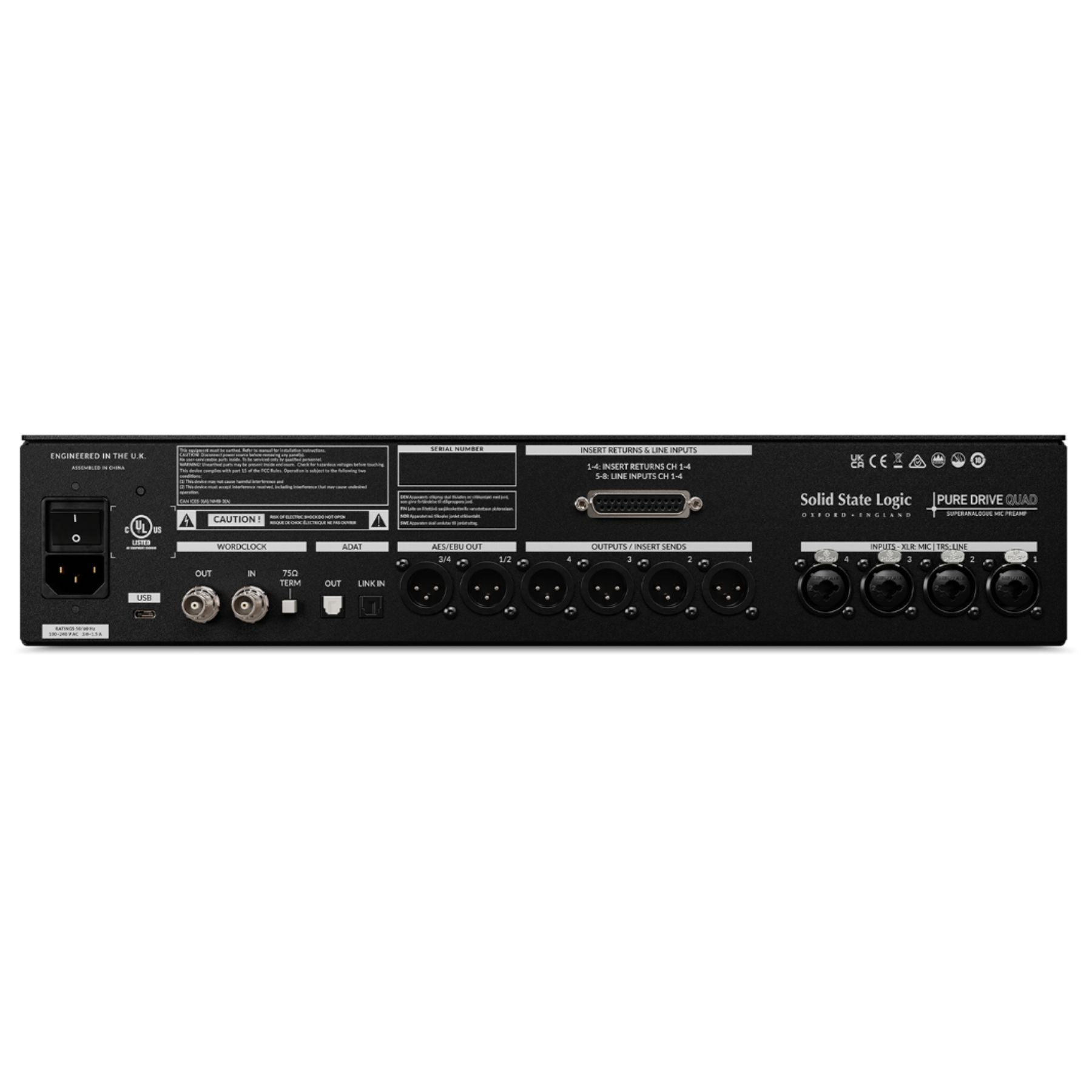 Preamplificador SSL Puredrive Quad