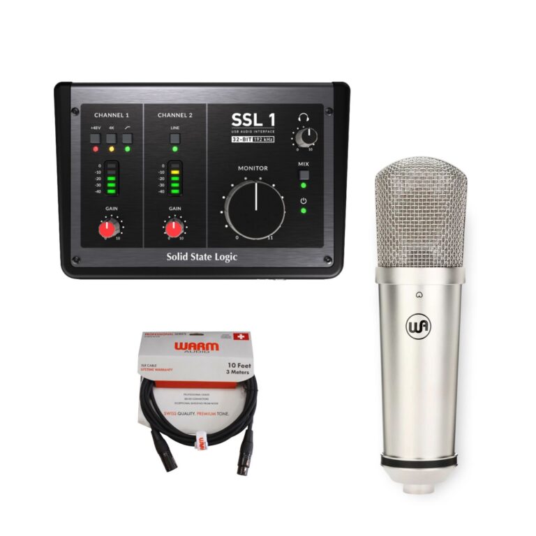 Kit de Grabación 1: Interfaz SSL 1 + Micrófono WA-87jr SE + Cable XLR