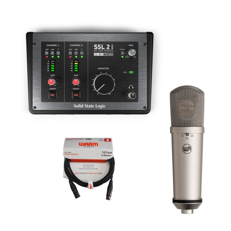 Kit de Grabación 2: Interfaz SSL 2 MKII + Micrófono WA-87jr + Cable XLR